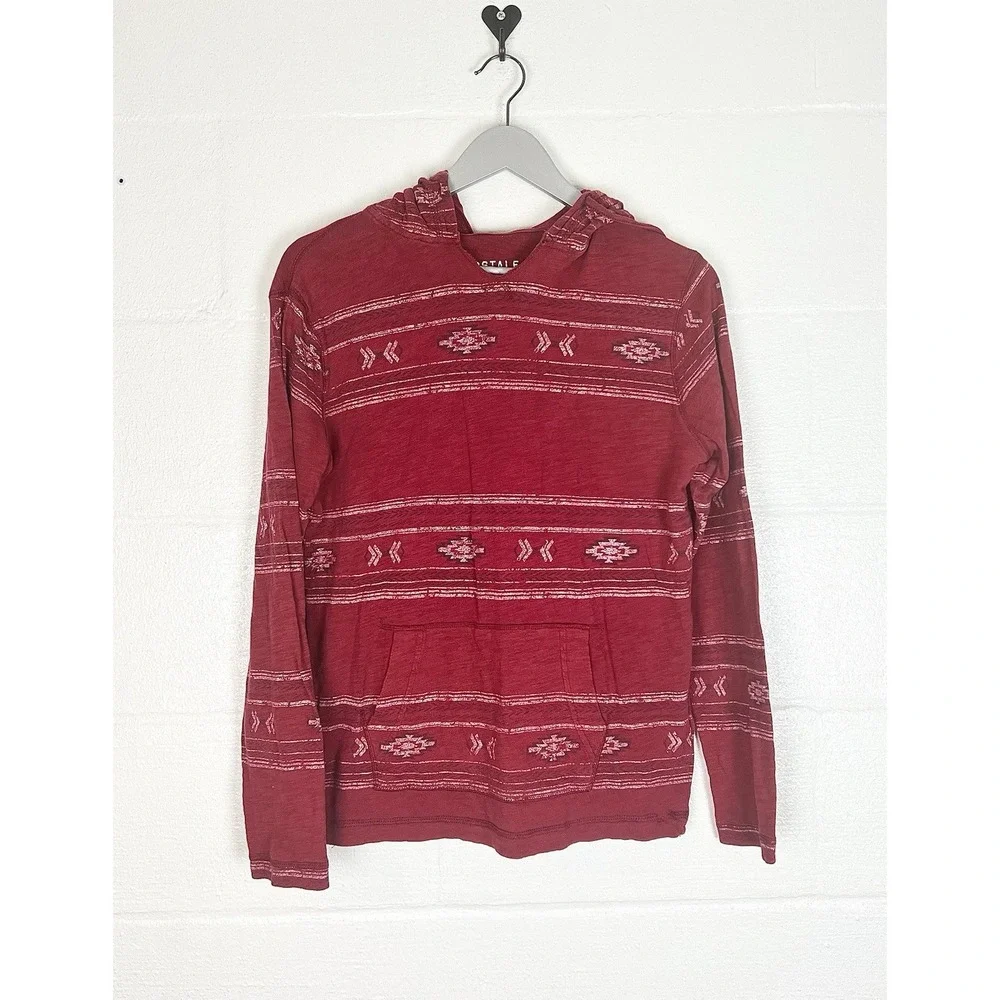 Aeropostale lightweight hoodie vintage Y2K men's small dark red southwest